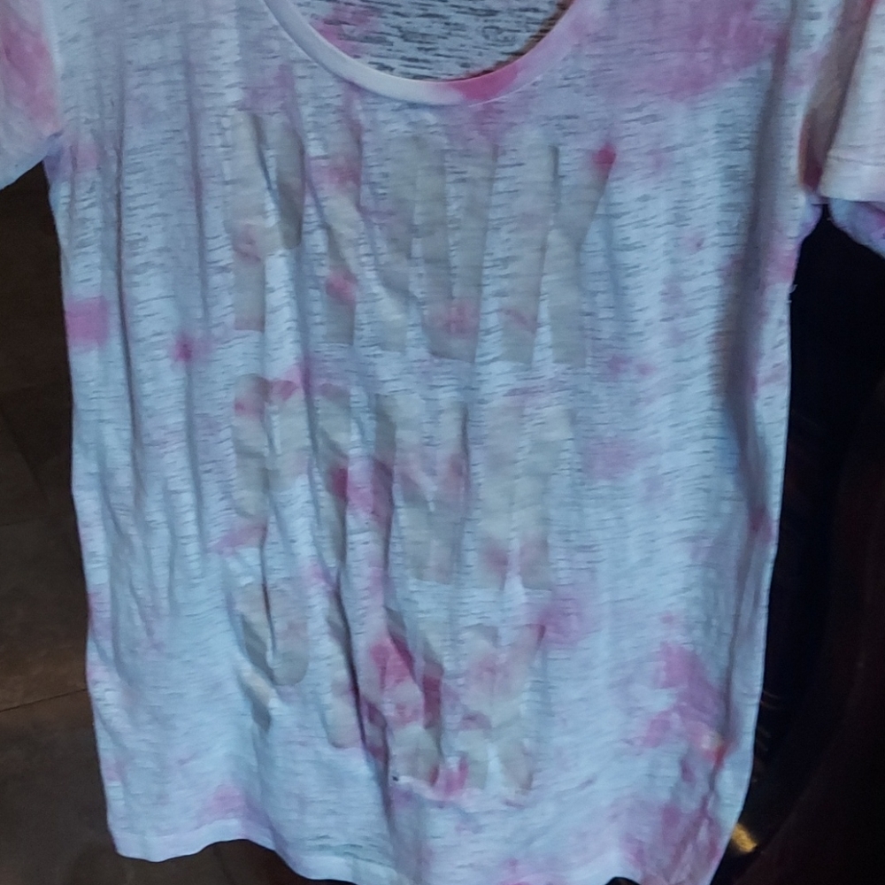 Pink Victoria's secret tie dye glow in the dark